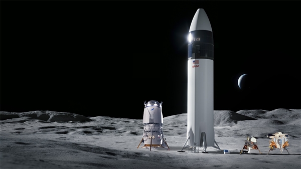 2030年发射：我国载人登月加速中！中美登月着陆舱渲染图对比